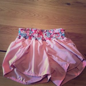 Fluorescent pink lululemon  shorts